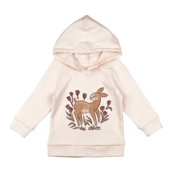 Lovedbaby - Organic Printed Raglan Hoodie - Doe a Deer