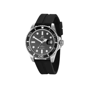 Luca Barra Gents Watch with Steel Case, Black Bezel, Black Dial