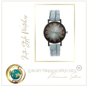 Luxury Stylish Quartz Watches Powder Blue