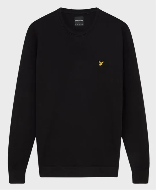 Lyle And Scott Ml424Vog Crewneck Sweatshirt Jet Black