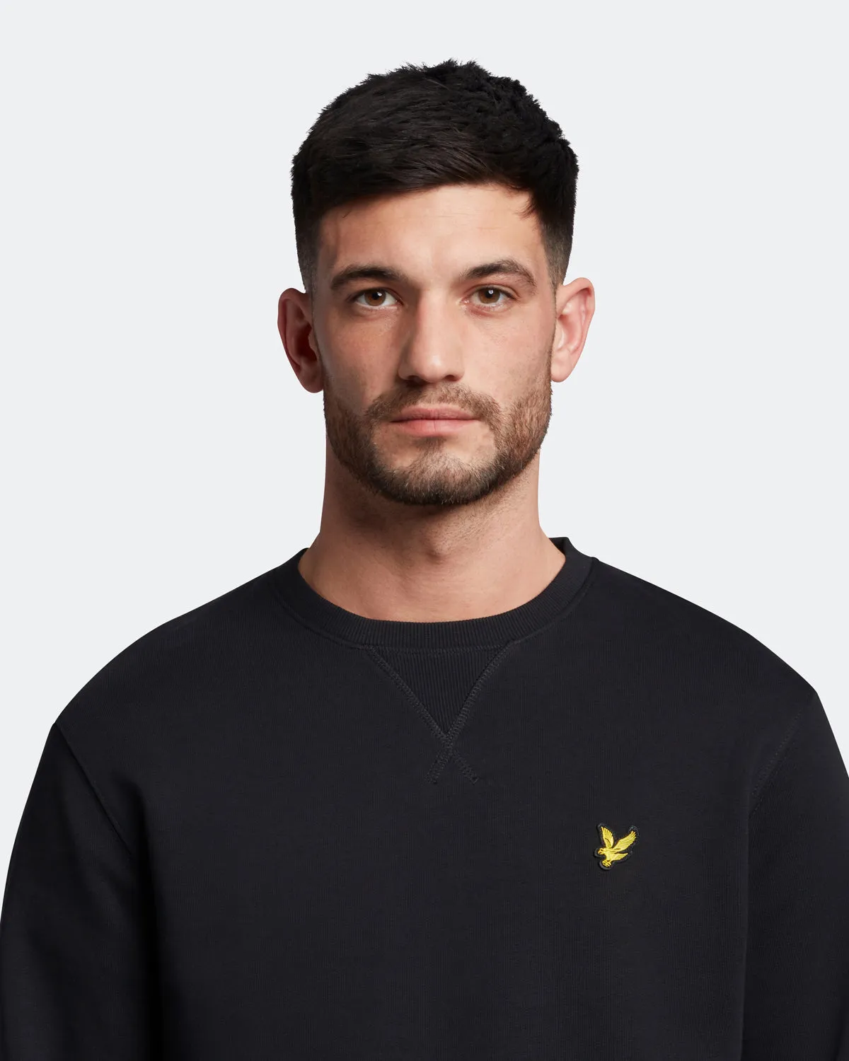 Lyle And Scott Ml424Vog Crewneck Sweatshirt Jet Black