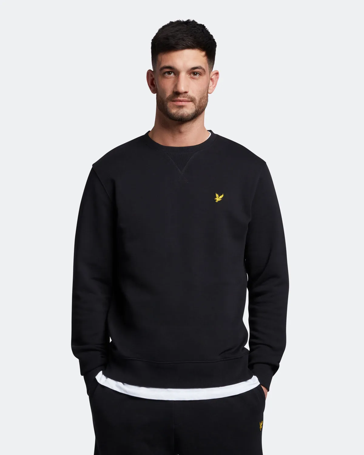 Lyle And Scott Ml424Vog Crewneck Sweatshirt Jet Black