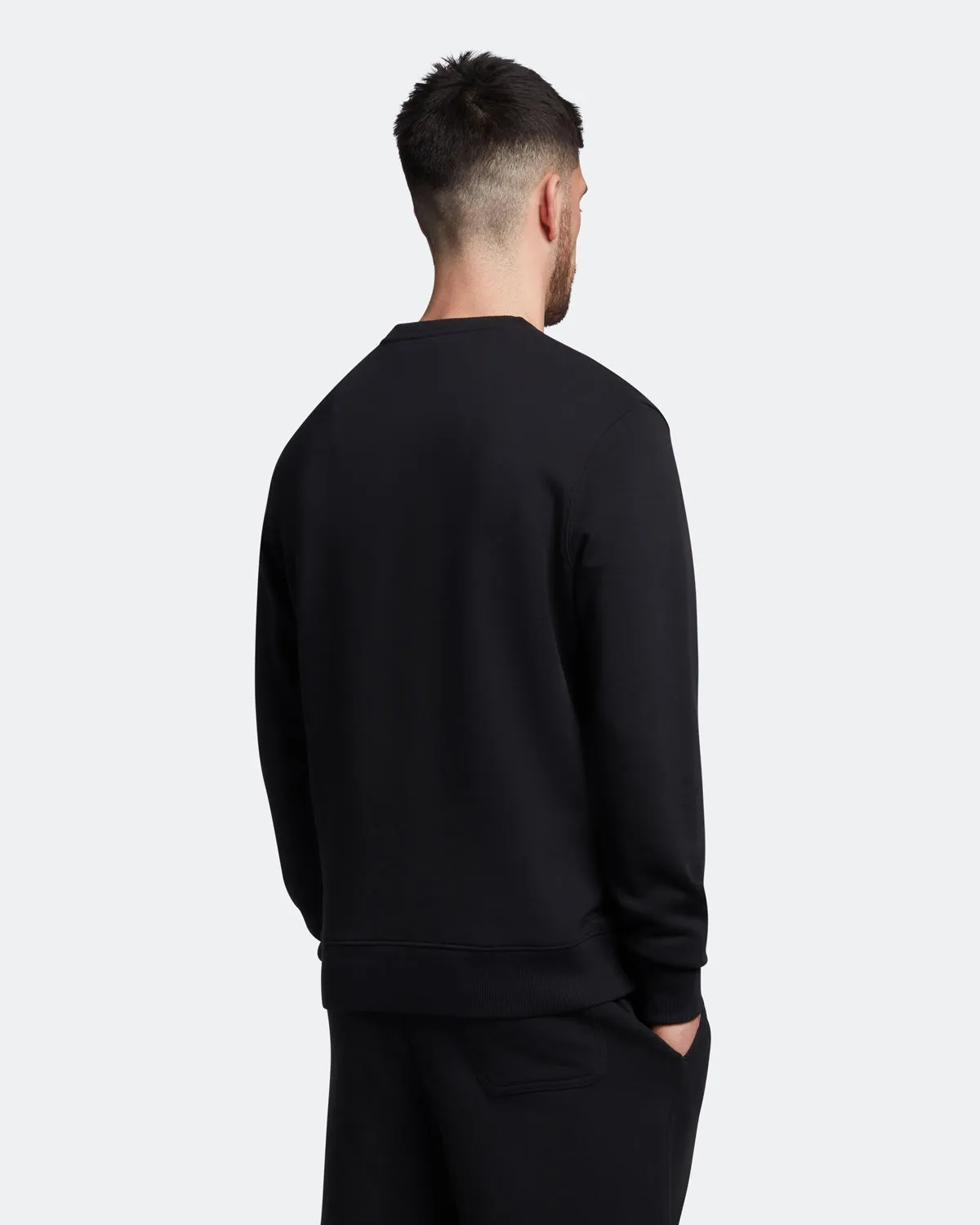 Lyle And Scott Ml424Vog Crewneck Sweatshirt Jet Black