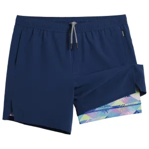 maamgic Gym Shorts for Men 7 inch Inseam with Liner Stretch 2 in 6 Workout Shorts Men Quick Dry Athletic Running Shorts