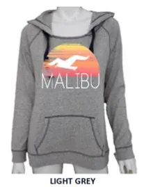 MALIBU SWEATS The Sunset Collection | Ocean Drive Super Soft Fleece & Burnout Fleece Sweatshirts Zip up and Pullover Hoodies