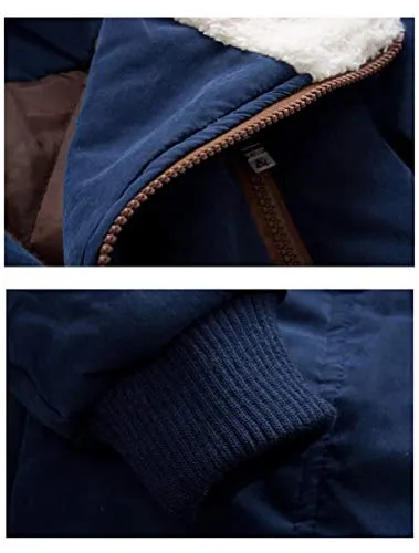 Mallimoda Boys' Parka Jacket, Hooded Fleece Coat.