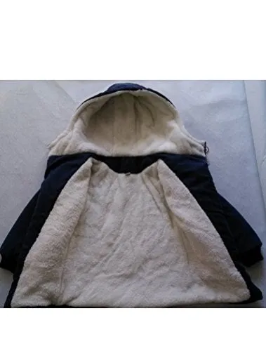 Mallimoda Boys' Parka Jacket, Hooded Fleece Coat.