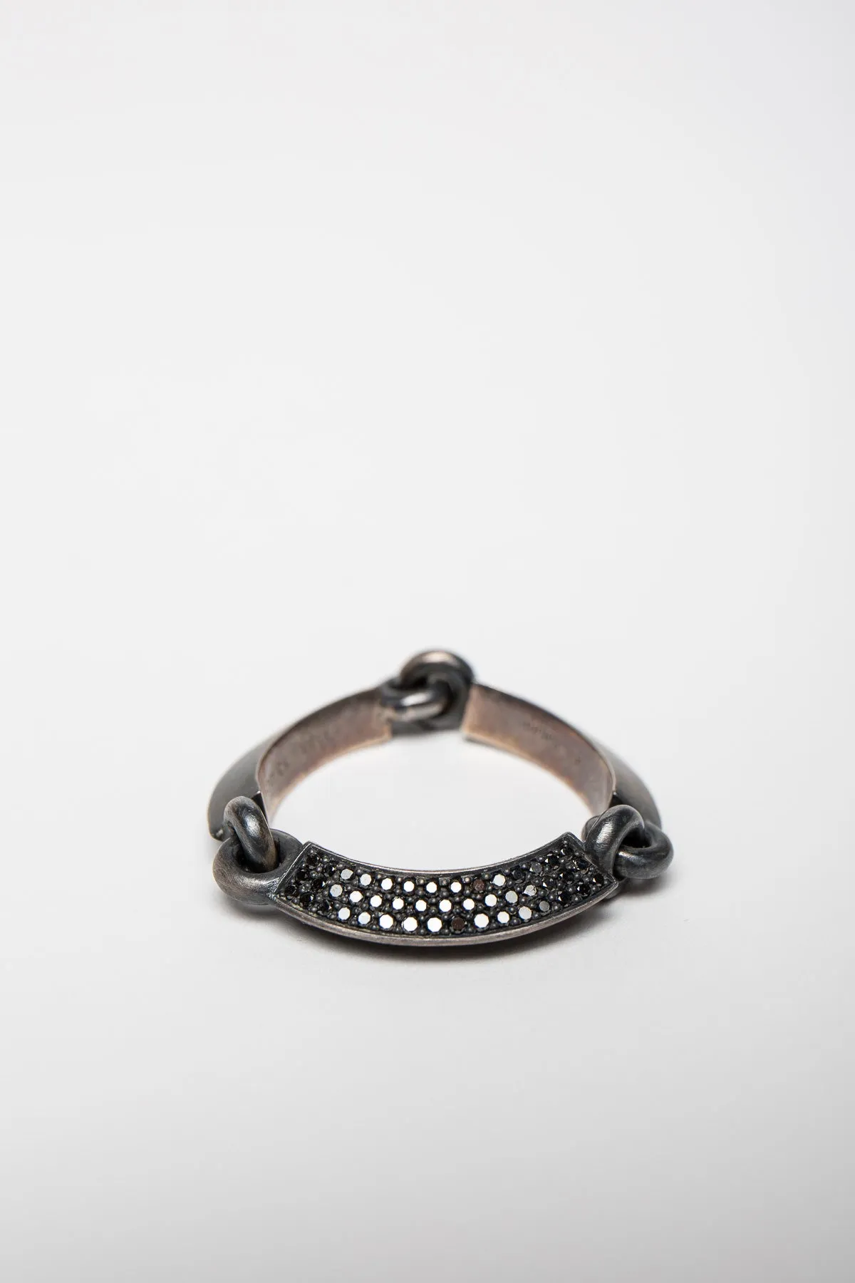 MAOR | TILTED AXIS BLACK DIAMOND RING