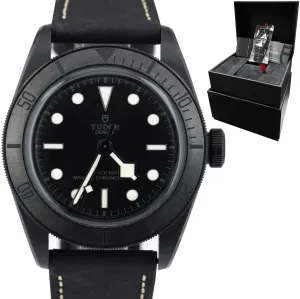 MARCH 2022 Tudor Black Bay Heritage 41mm Ceramic Black Stainless Watch 79210 CNU