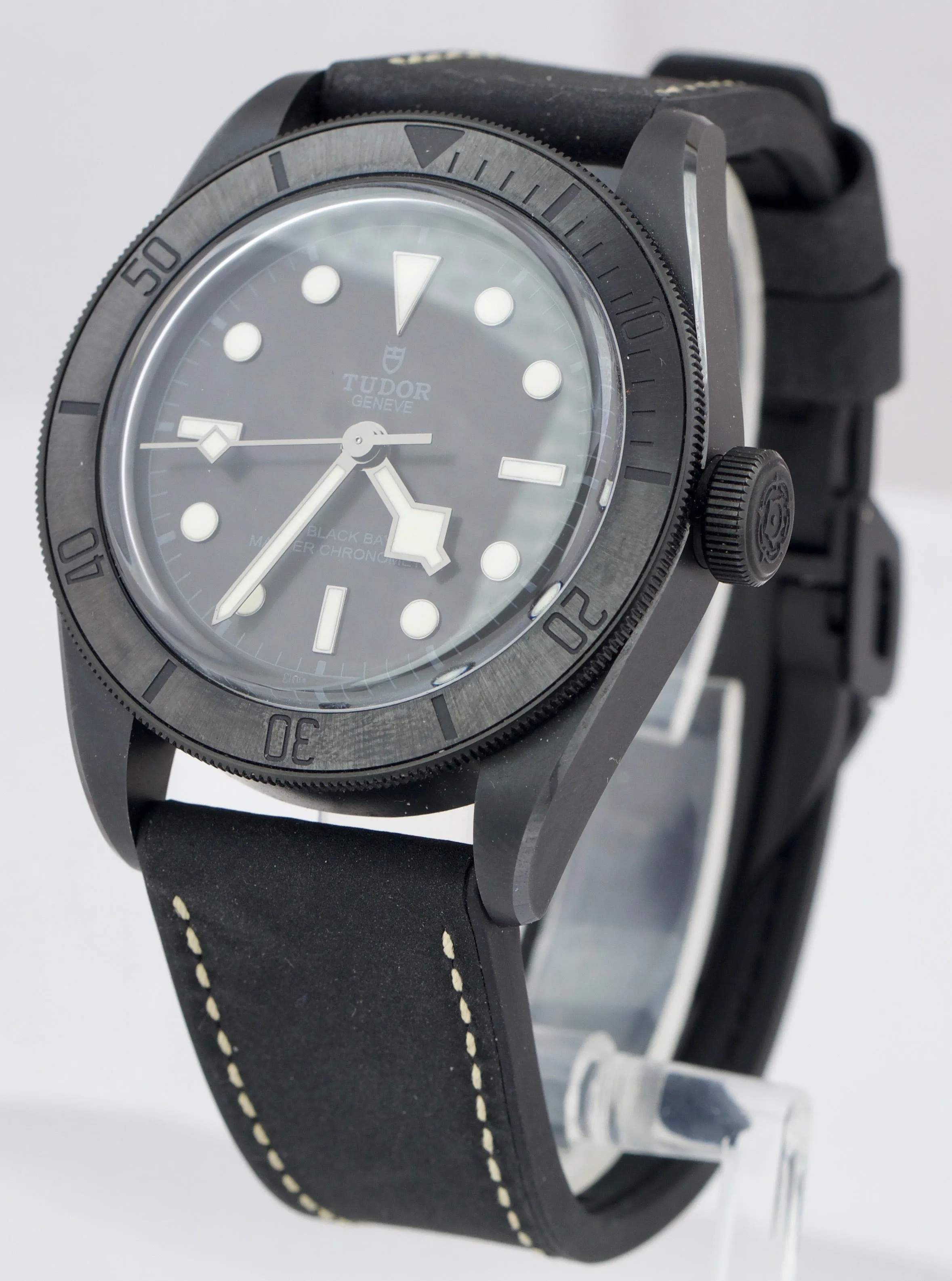 MARCH 2022 Tudor Black Bay Heritage 41mm Ceramic Black Stainless Watch 79210 CNU