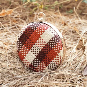 Matta Eugenia Handwoven Straw Clutch