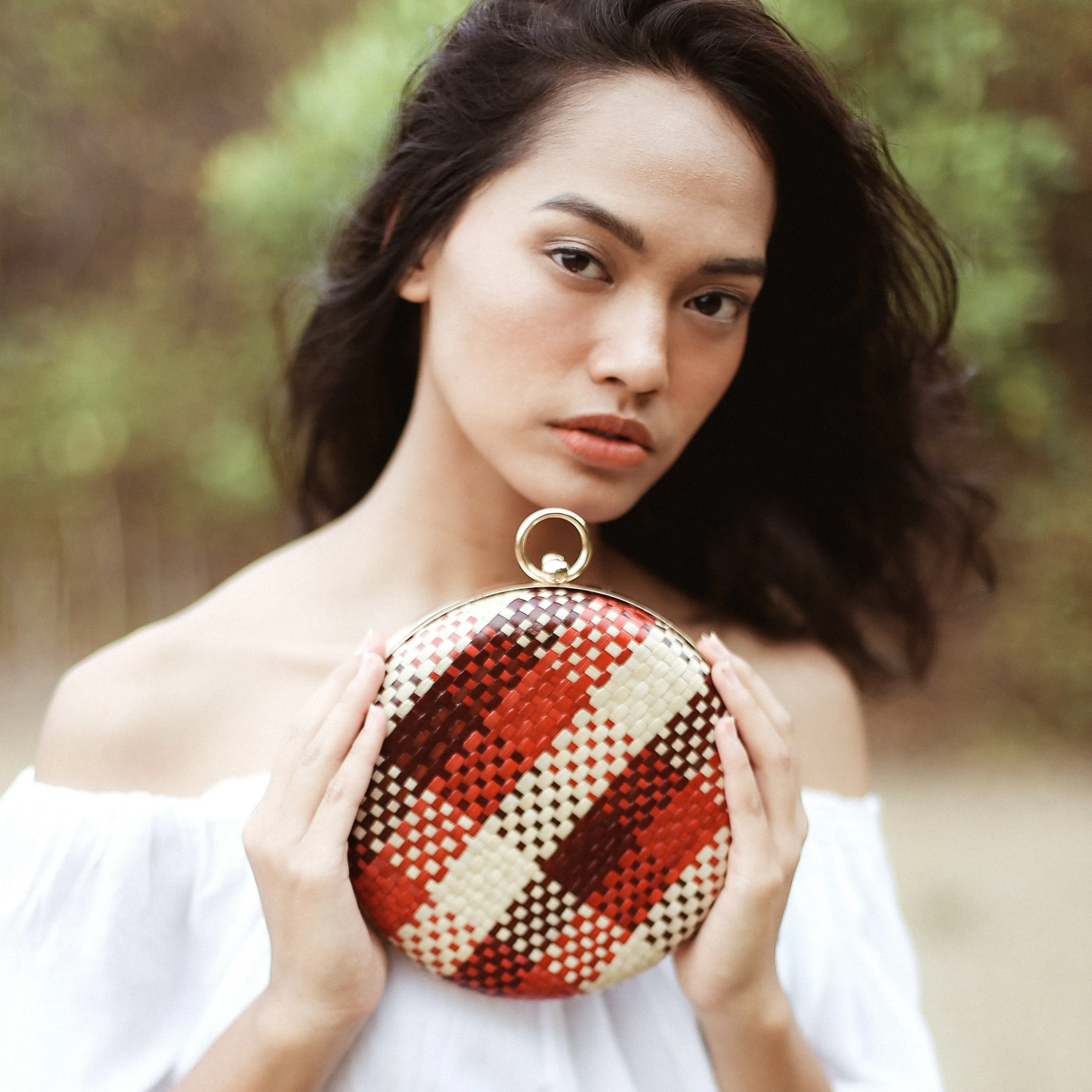 Matta Eugenia Handwoven Straw Clutch