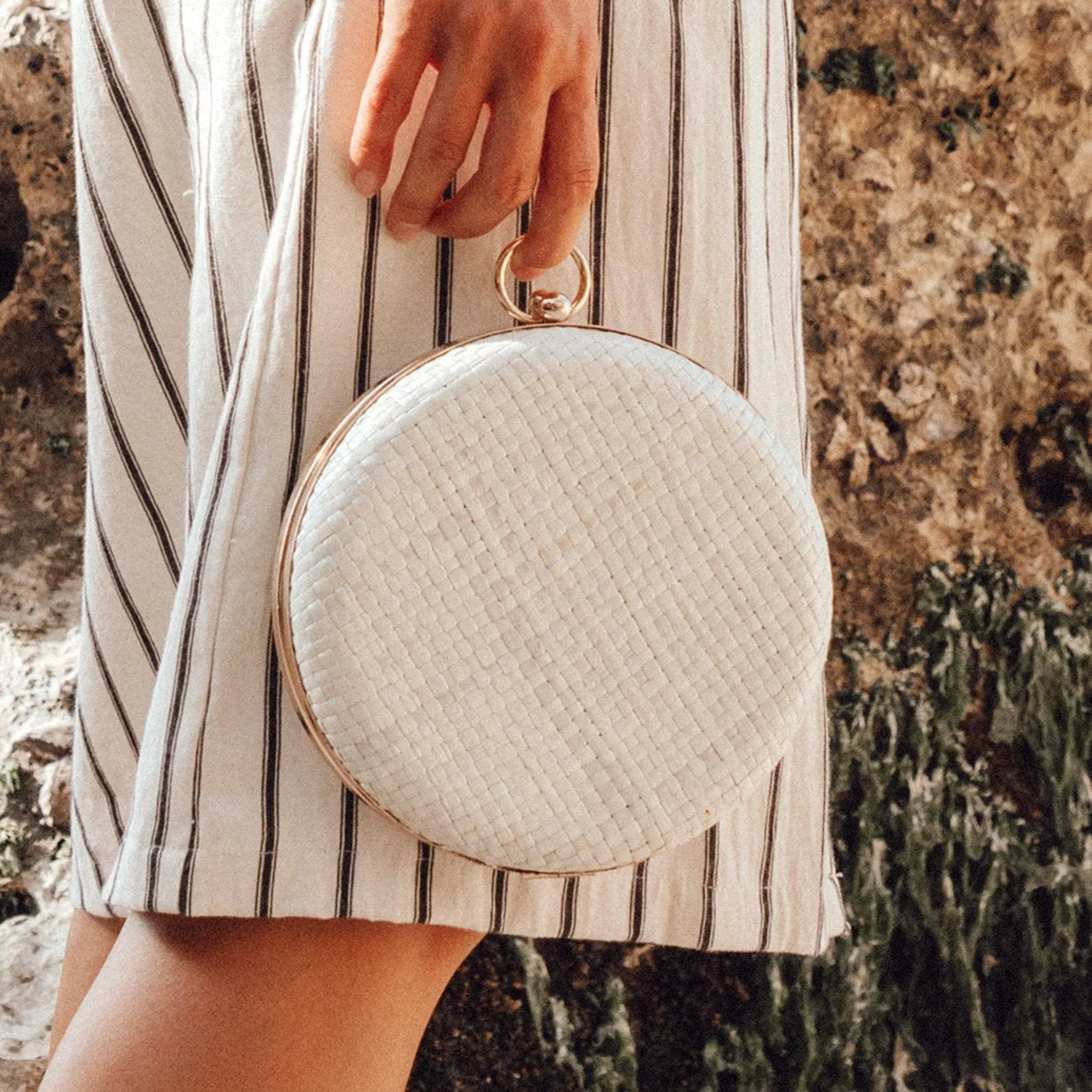 Matta Maggie Handwoven Straw Clutch