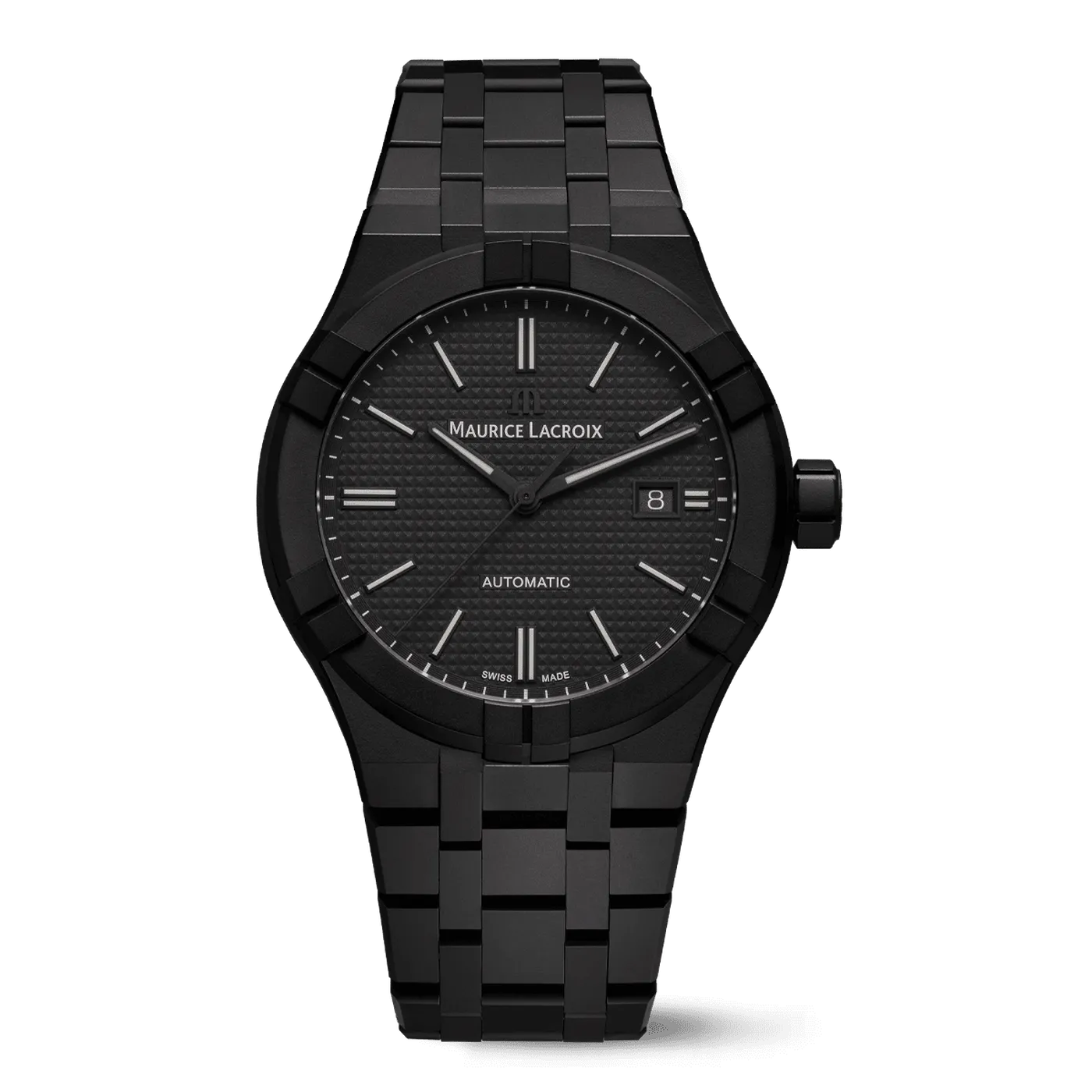 Maurice Lacroix AIKON Automatic Ceramic 42mm Black Men's Watch AI6008-CRM22-330-2
