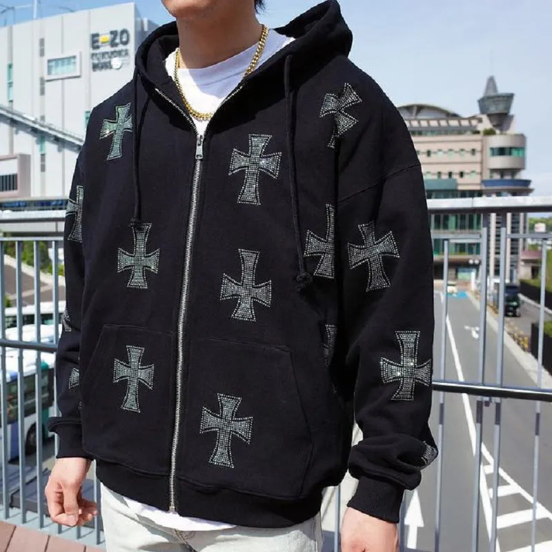 Men Zip-up Sweater