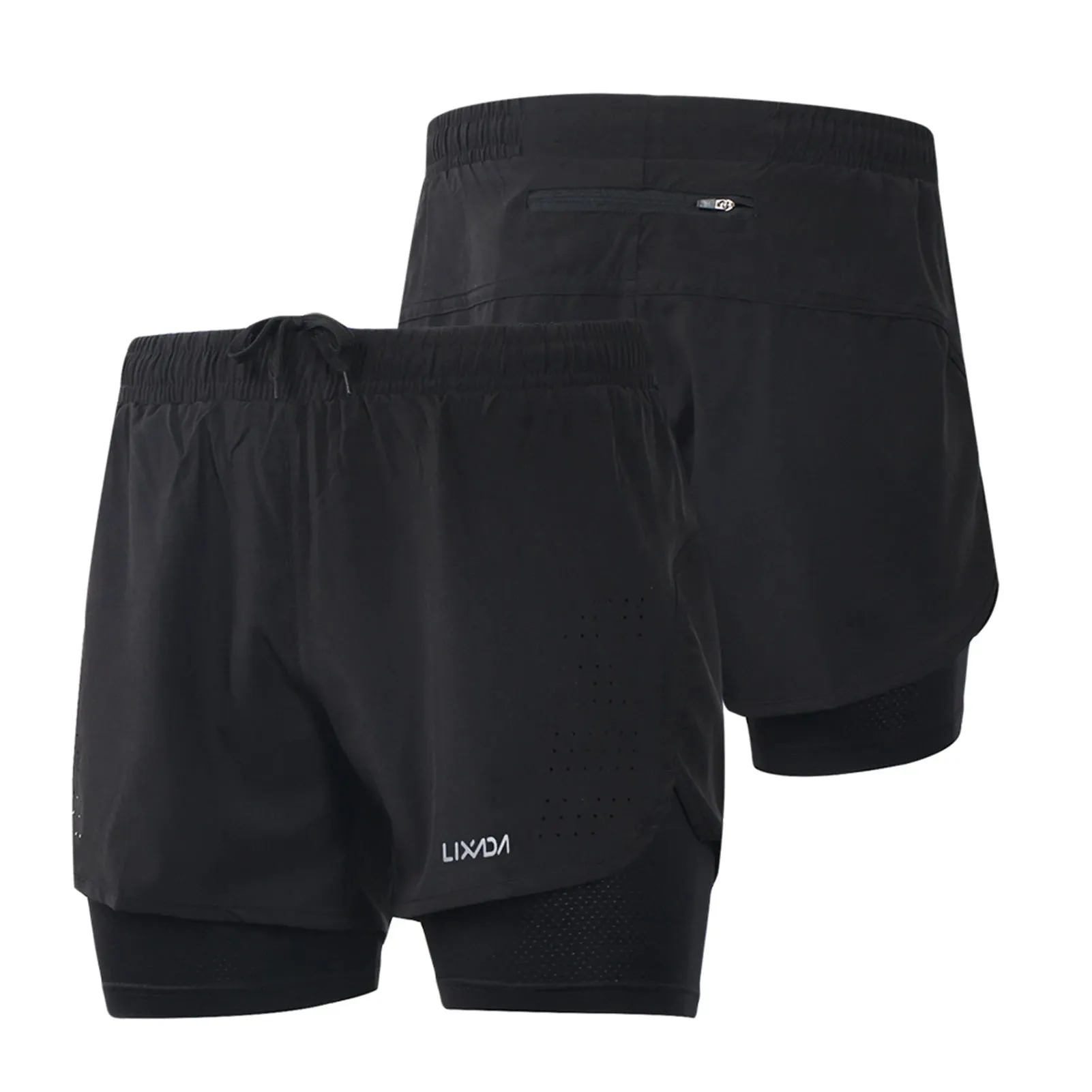 Men's 2-in-1 Quick Drying Active Running Shorts
