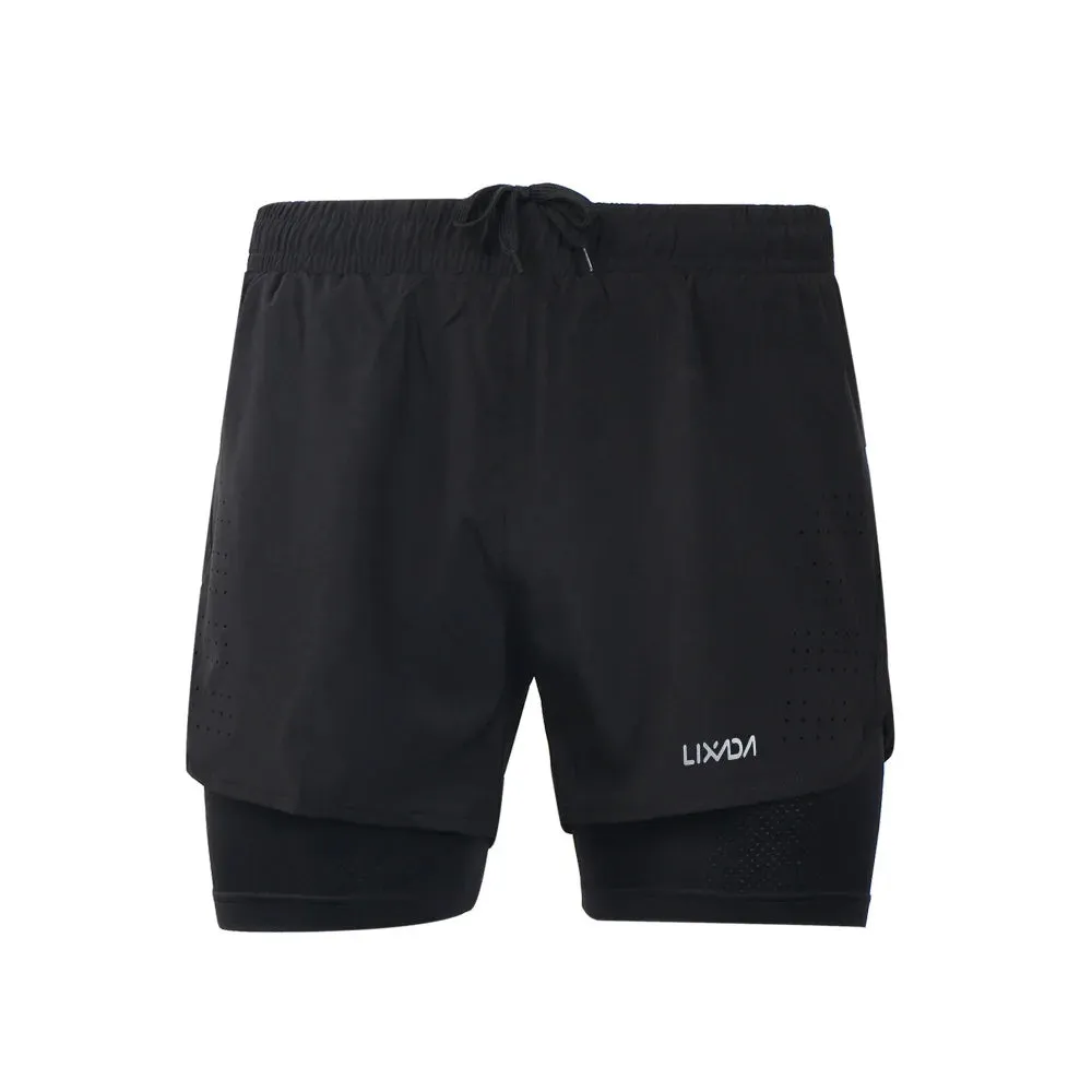 Men's 2-in-1 Quick Drying Active Running Shorts