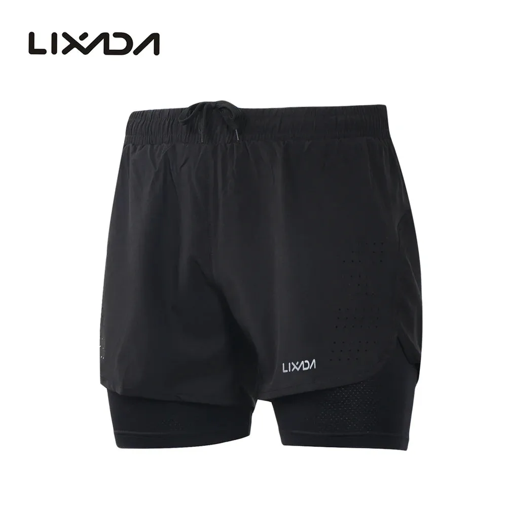 Men's 2-in-1 Quick Drying Active Running Shorts