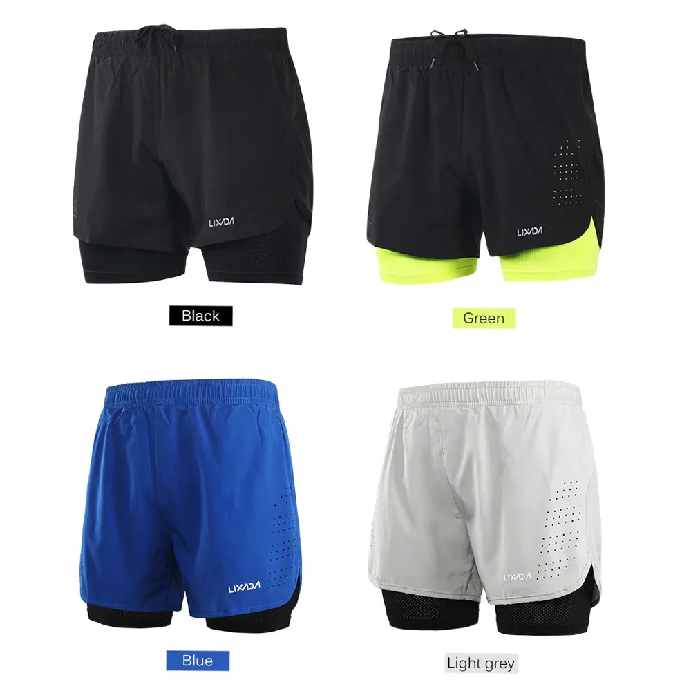 Men's 2-in-1 Quick Drying Active Running Shorts
