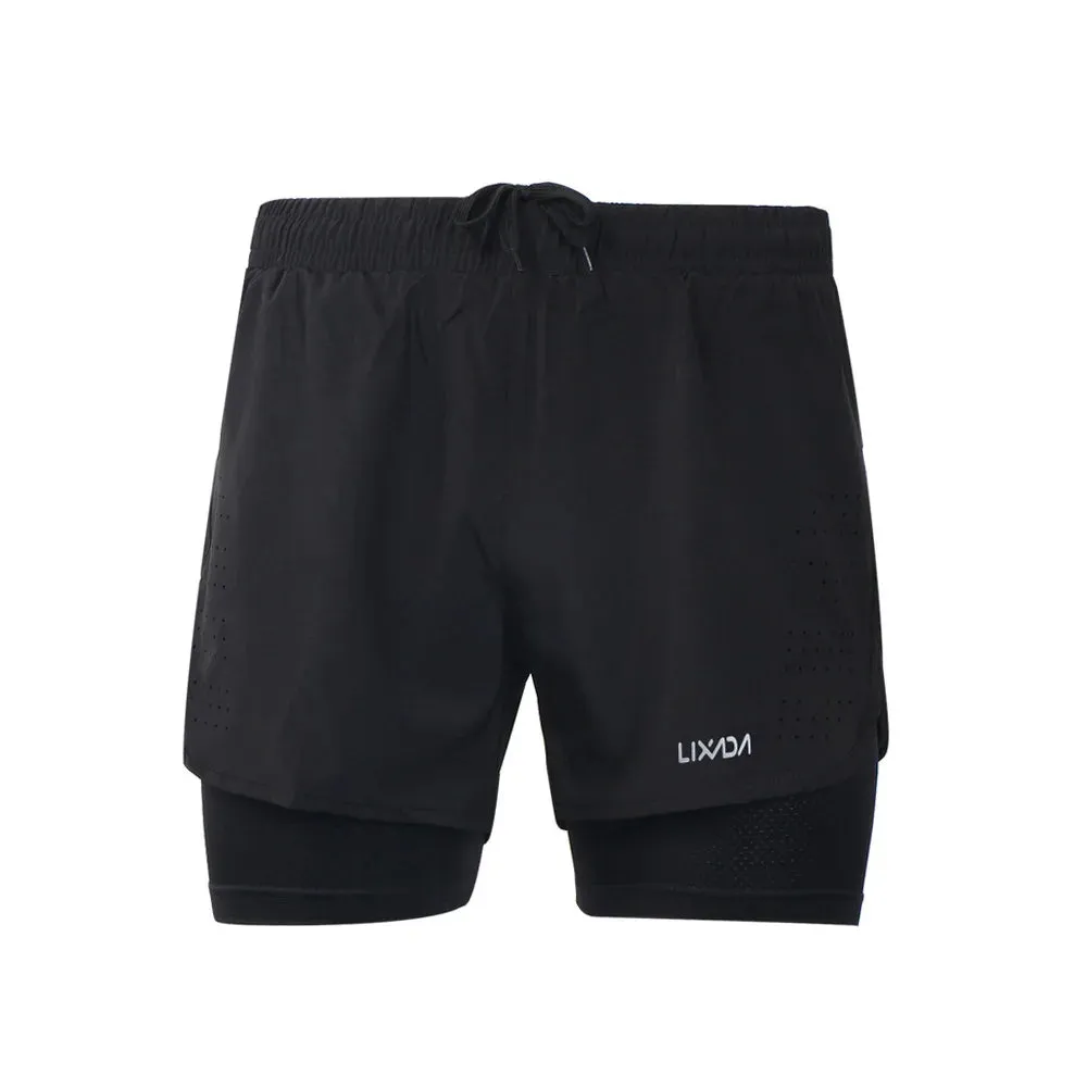 Men's 2-in-1 Quick Drying Active Running Shorts
