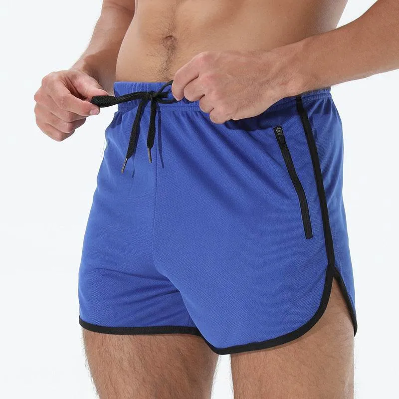 Men's Fashion Quick-drying Workout Zipper Pocket Shorts