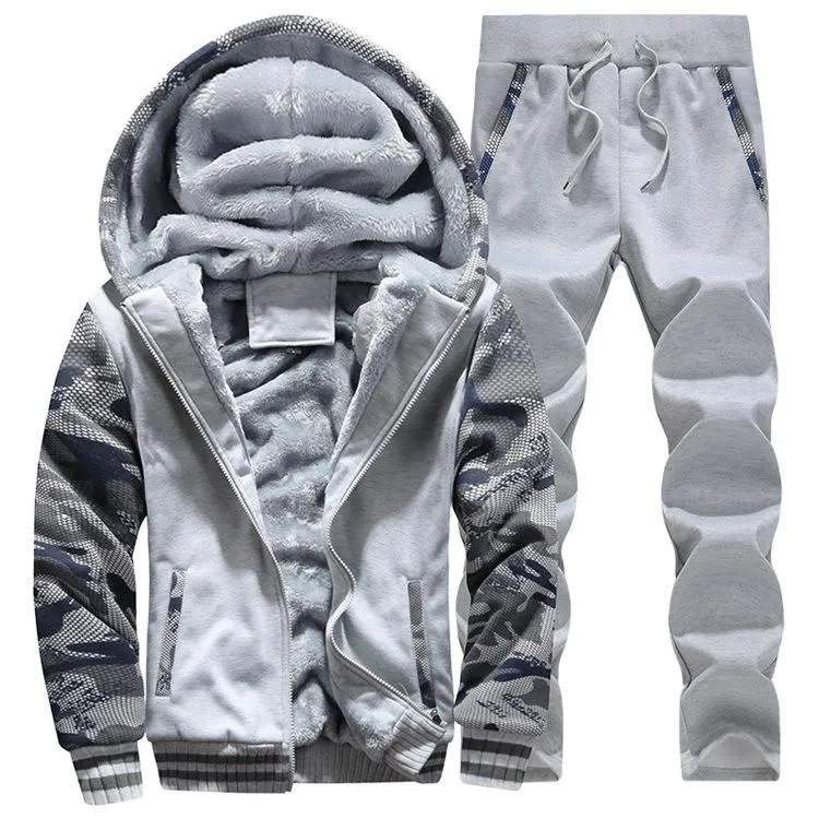 Men's Fleece Camo Tracksuit