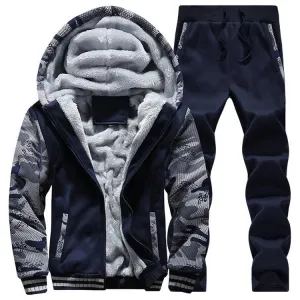 Men's Fleece Camo Tracksuit