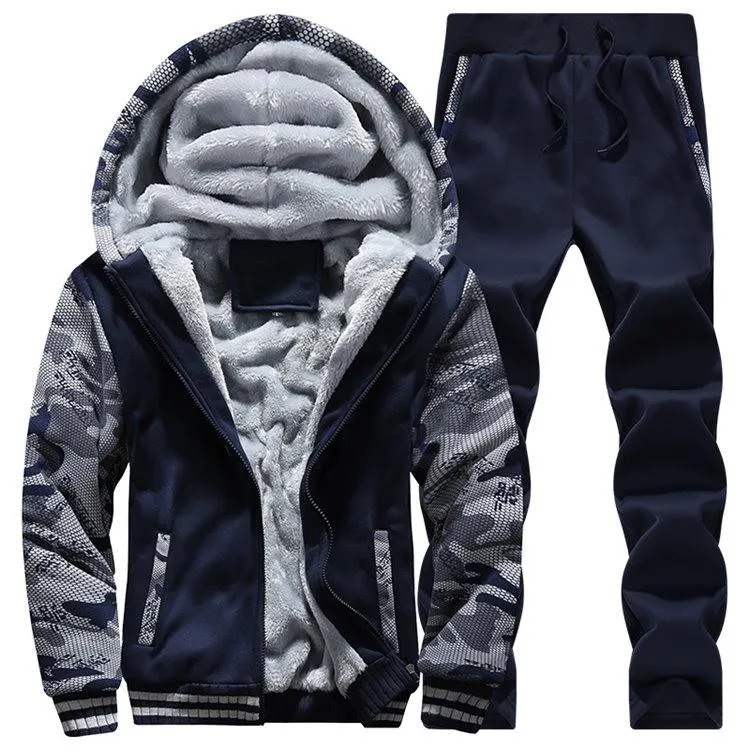 Men's Fleece Camo Tracksuit