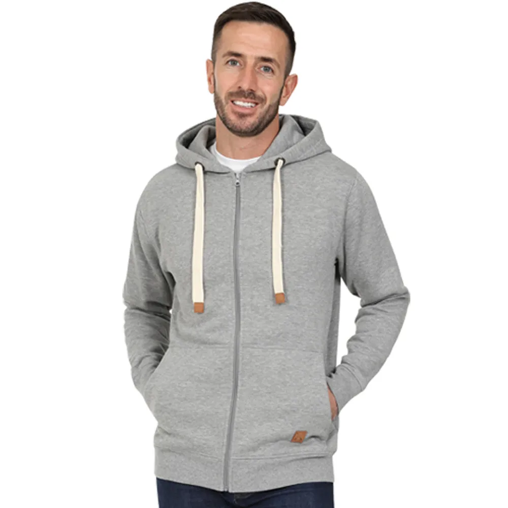 Men's Full Zip Fleece Hoodie - Charcoal