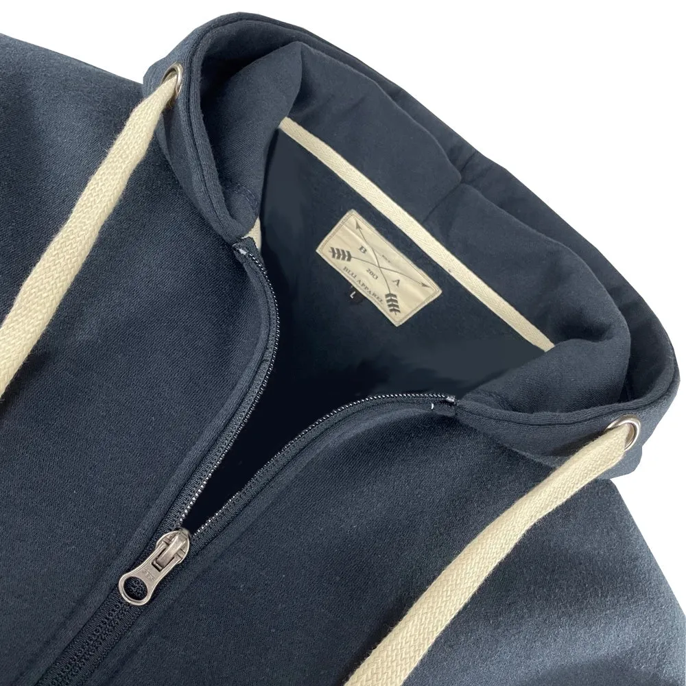Men's Full Zip Fleece Hoodie - Charcoal