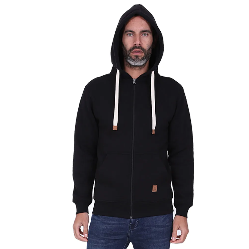 Men's Full Zip Fleece Hoodie - Charcoal