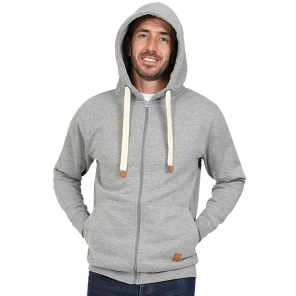 Men's Full Zip Fleece Hoodie - Charcoal