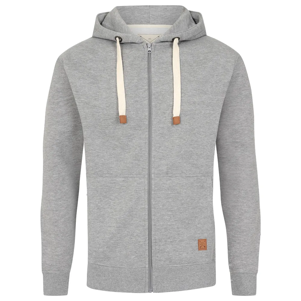 Men's Full Zip Fleece Hoodie - Charcoal