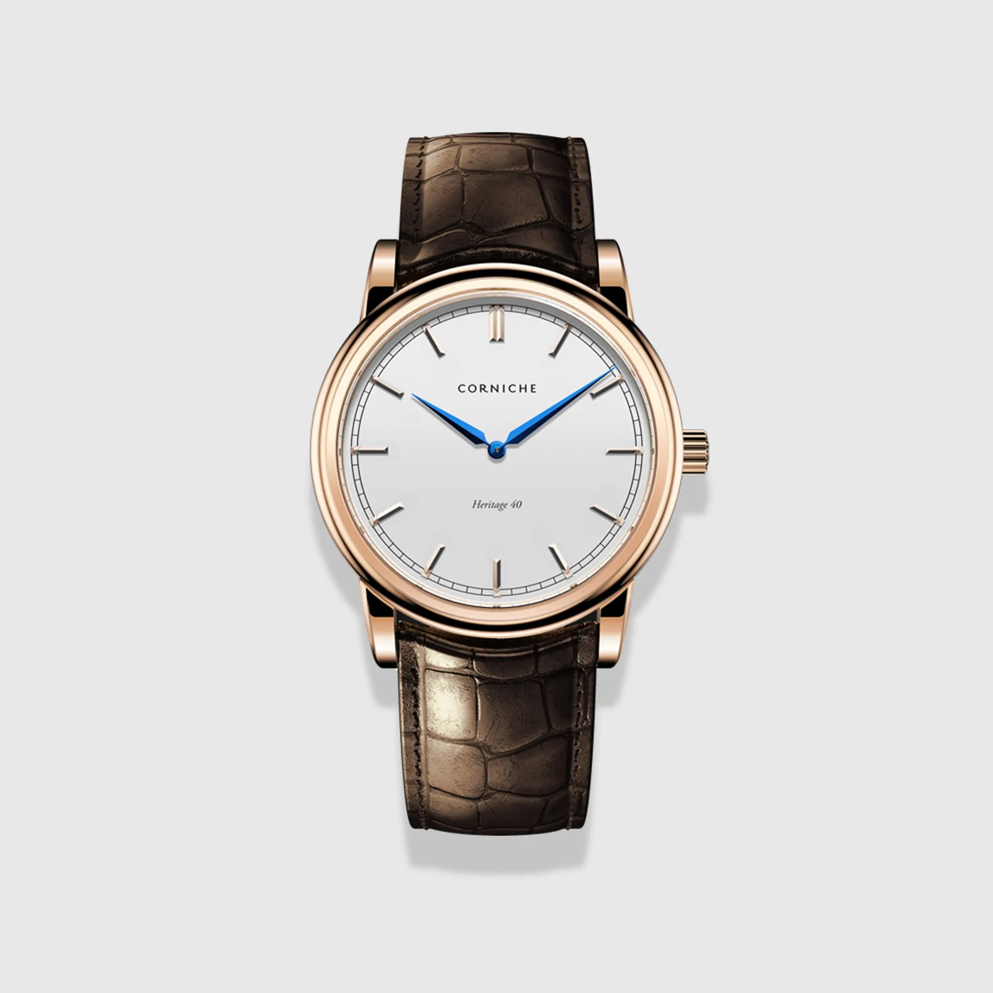 Men’s Heritage 40 Rose Gold with White Dial