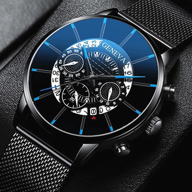 Men's Luxury Brand Quartz Business Watch By Geneva. Our #1 Top Seller!
