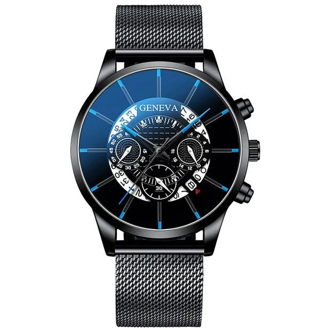 Men's Luxury Brand Quartz Business Watch By Geneva. Our #1 Top Seller!