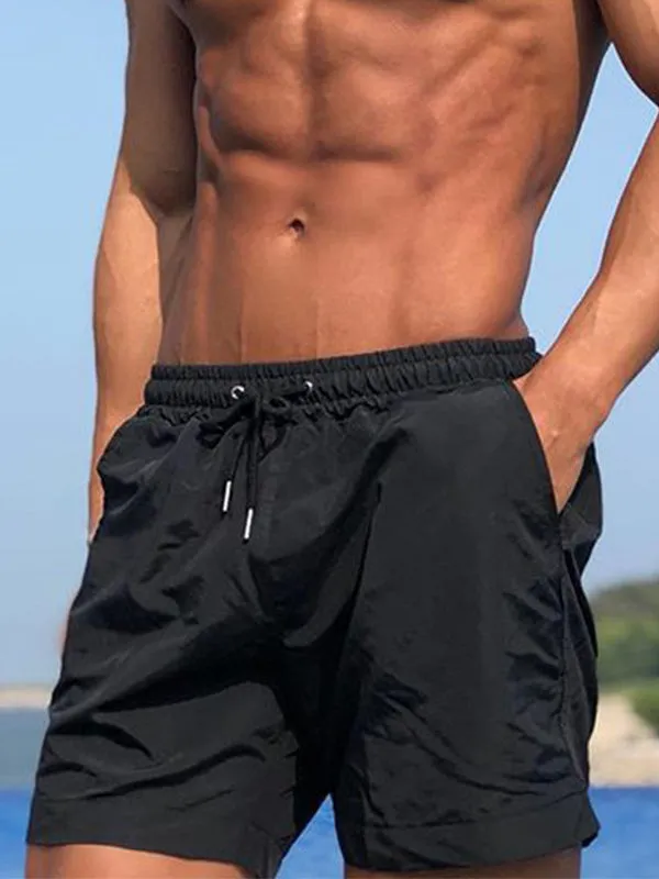 Men's Plain Sweat Wicking Quick Drying Outdoor Shorts