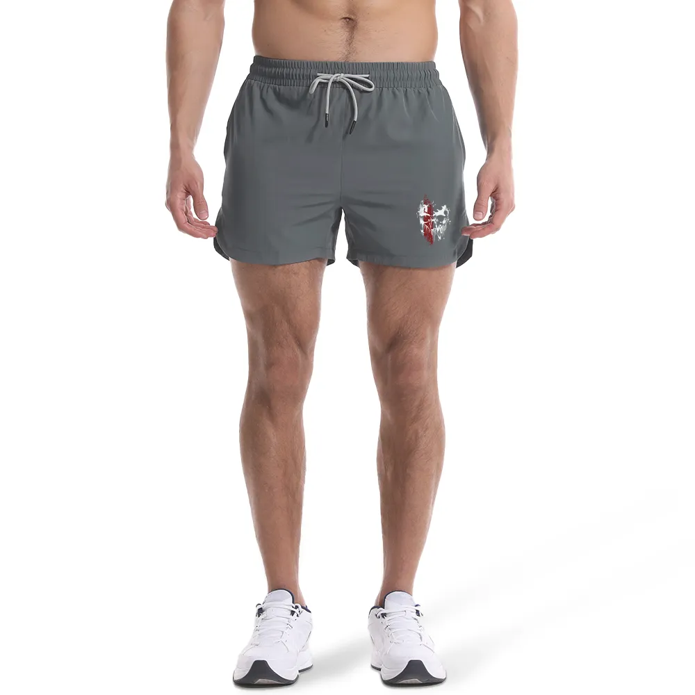 Men's Quick Dry Skull Graphic Shorts