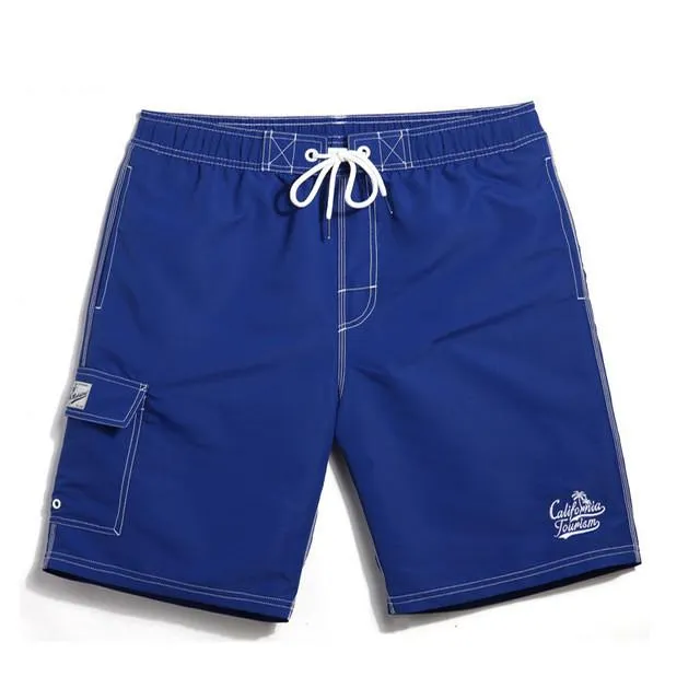 Men's Solid Board Shorts, Quick Dry In 6 Colors