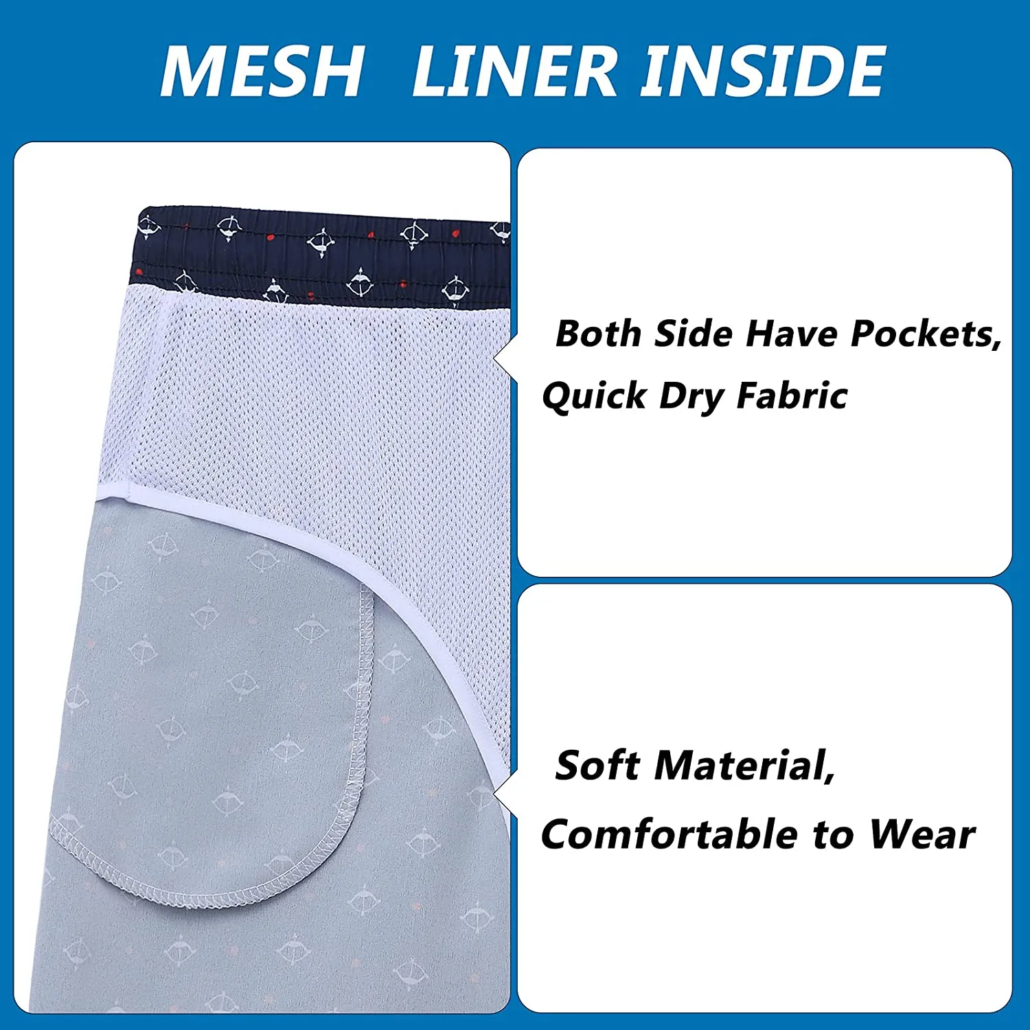 Men's swimming trunks quick dry beach shorts
