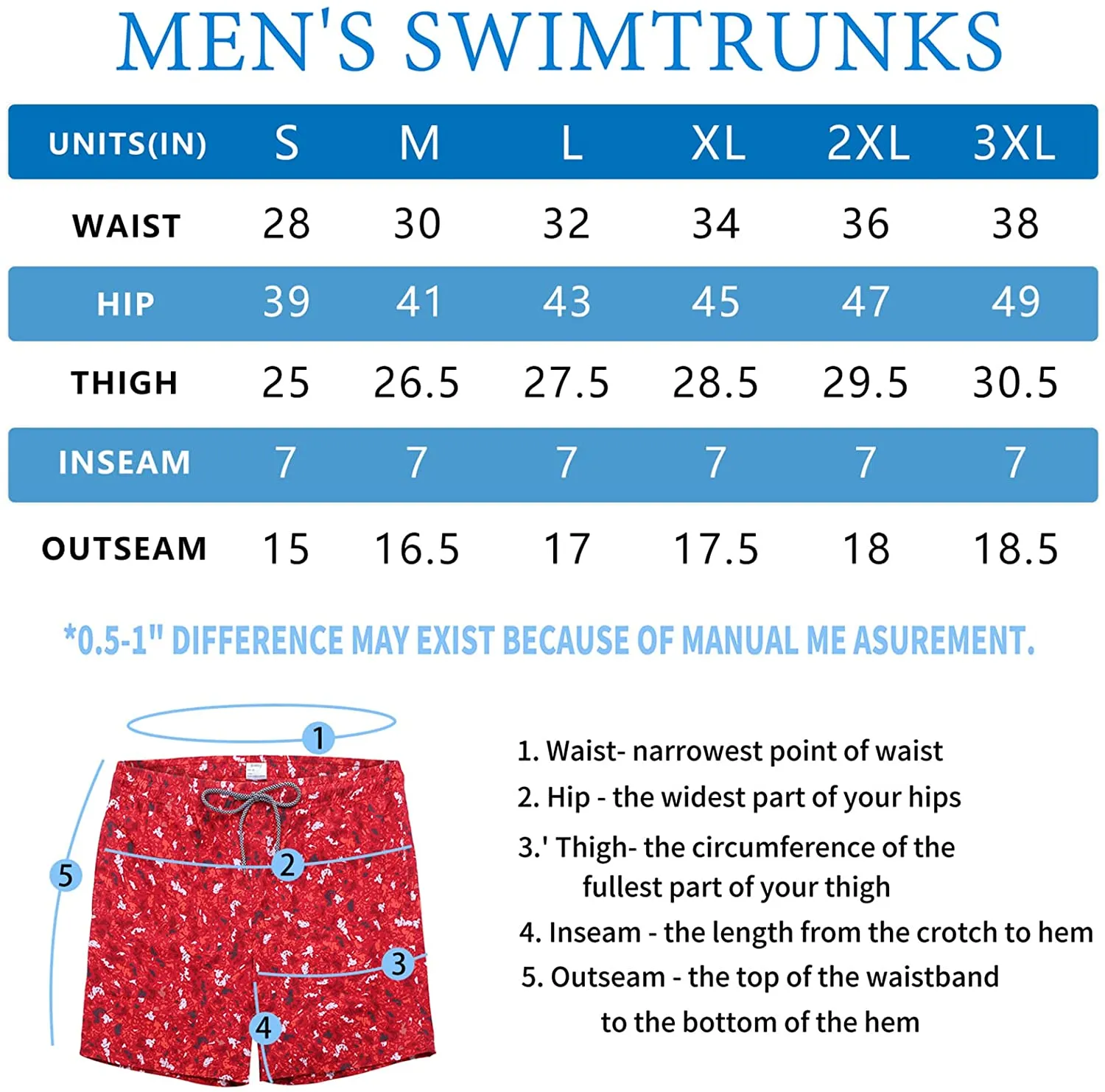 Men's swimming trunks quick dry beach shorts