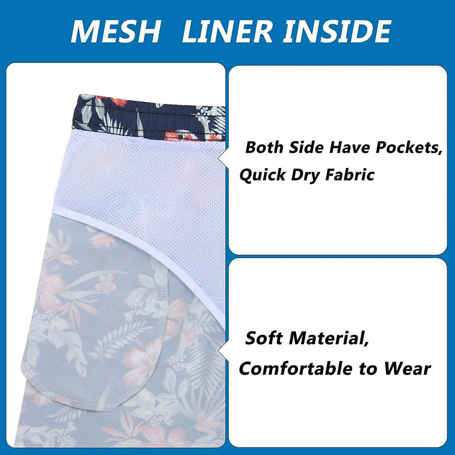 Men's swimming trunks quick dry beach shorts