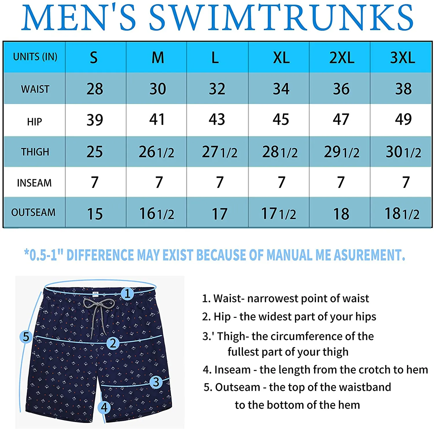 Men's swimming trunks quick dry beach shorts