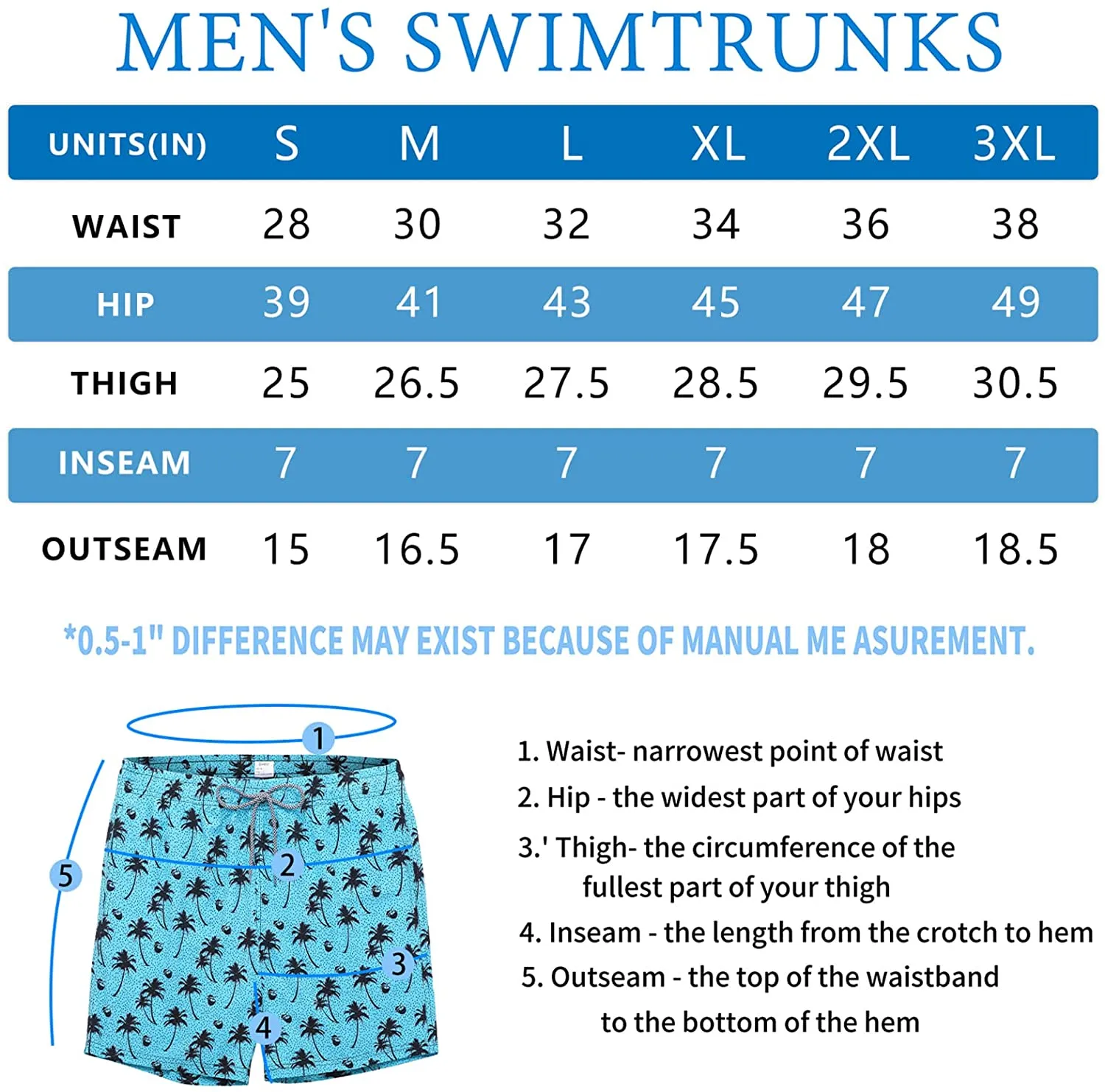 Men's swimming trunks quick dry beach shorts