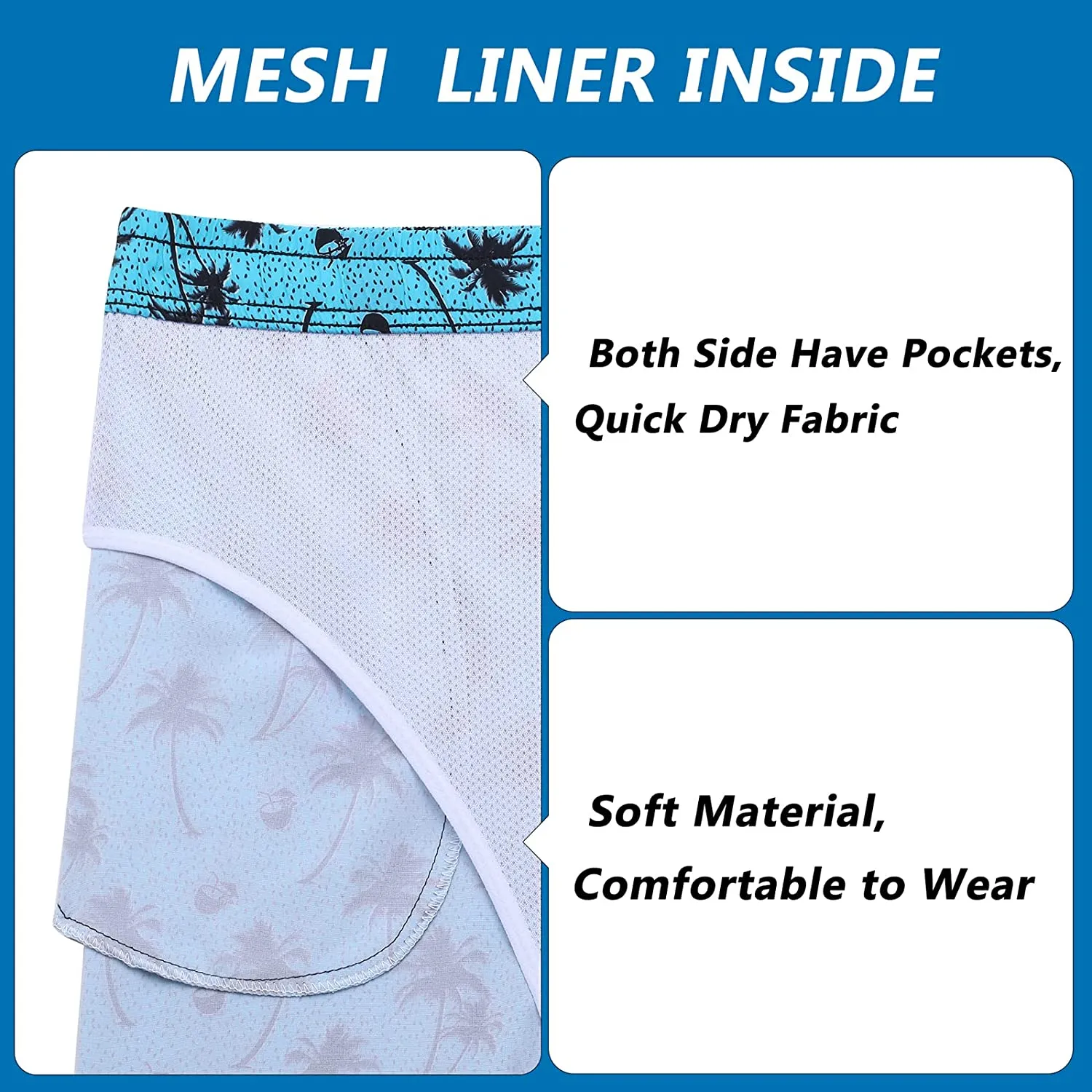 Men's swimming trunks quick dry beach shorts