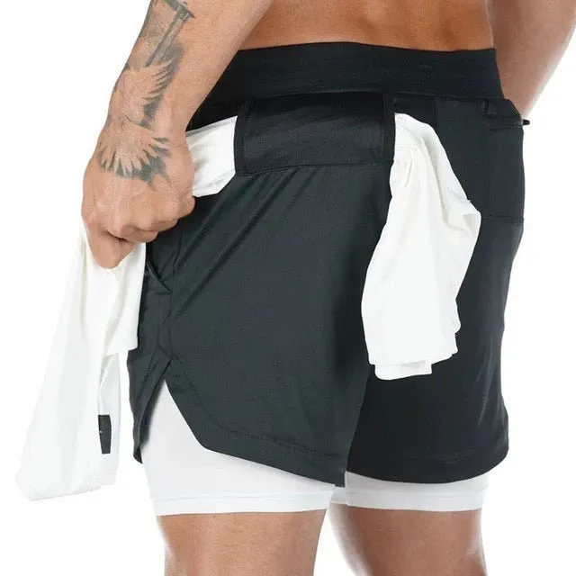 Men's Workout Sport Shorts Male Gym Fitness Beach Pant Quick-Dry Shorts