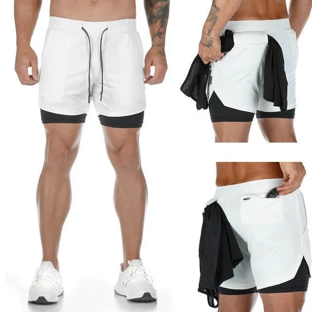 Men's Workout Sport Shorts Male Gym Fitness Beach Pant Quick-Dry Shorts