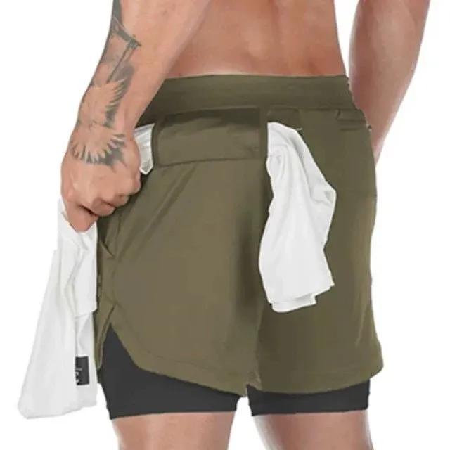 Men's Workout Sport Shorts Male Gym Fitness Beach Pant Quick-Dry Shorts