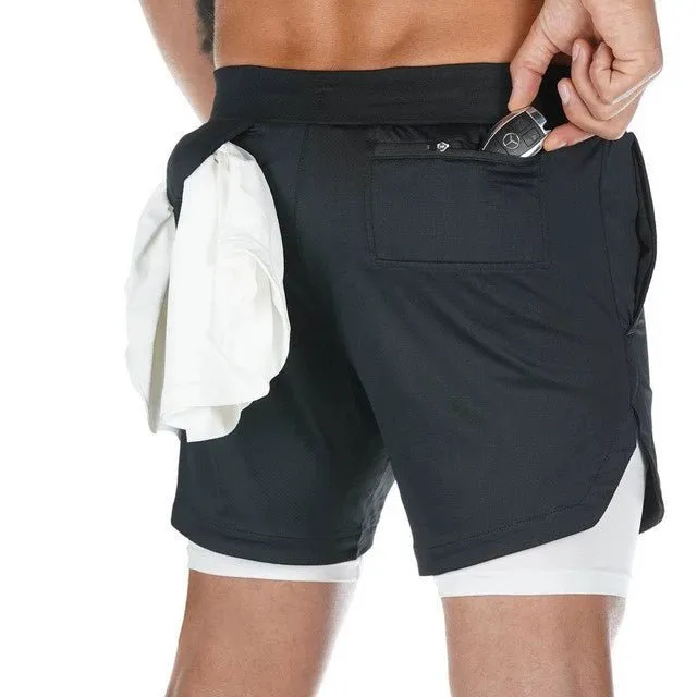 Men's Workout Sport Shorts Male Gym Fitness Beach Pant Quick-Dry Shorts