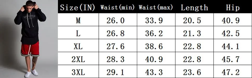 Mens Workout Training Shorts with Zipper Pocket